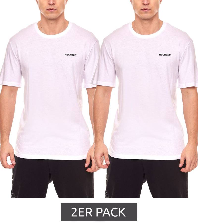 2er Pack HECHTER STUDIO Herren Rundhals-Shirt Baumwoll T-Shirt NI58100 7002 Weiß von HECHTER STUDIO