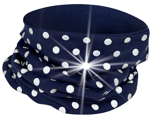 HECKBO 360° Reflektor Kinder Beanie Mütze - Jersey innen für Übergangszeit - Punkt Punkte Dots von HECKBO