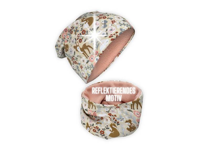 HECKBO Beanie 360° Reflektor Kinder Beanie Mütze & Loop Schal Set von HECKBO