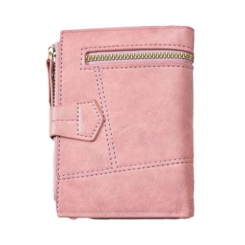 HEEPDD Damen-Geldbörse aus PU-Leder mit Mehreren Steckplätzen für Karten, Kleiner Kartenhalter für den Täglichen Gebrauch, Modische Damen (PINK) von HEEPDD