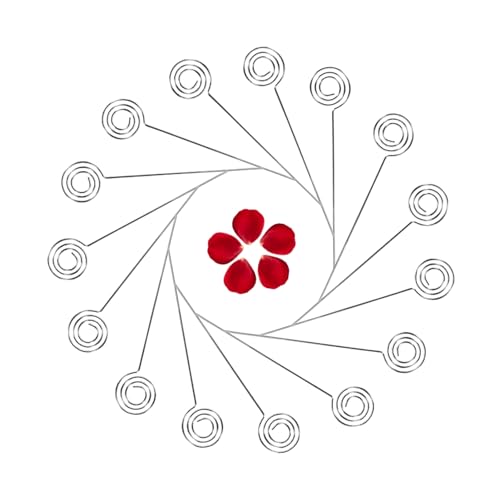 Metall Runde Drähte Memo Foto Foto Cliphalter DIY Handwerk für Home Office Schule Mall, 50er Set (Runde Form) von HEEPDD