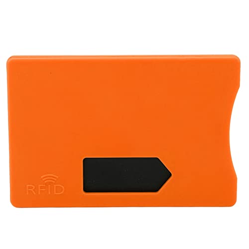 RFID-Kartenhalter, Störungsfrei, 10 Stück, RFID-Blockierhülse, Kompakt, Praktisch, Breite Anwendung für das Personalmanagement (Orange) von HEEPDD
