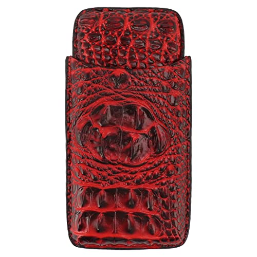 Zigarrenkiste, Soft Touch Leder Zigarrenkiste Feiner Stitching für Reisen (66) von HEEPDD