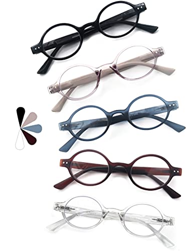 HEEYYOK 5 Pack Lesebrille Herren/Damen,Leichte Lesebrille,Tolle Farben,Gut verarbeitet,Brillen mit Softetui HEEYYOK 5 Pack Lesebrille Herren/Damen,Leichte Lesebrille,Tolle Farben,Gut verarbeitet,Brillen mit Softetui von HEEYYOK