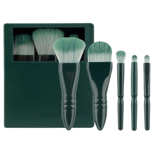 5 Stück/Set Kosmetikpinsel Vollgesichts-Make-up-Pinsel-Set Lidschatten-Pinsel Concealer-Pinsel Reise-Pinsel-Set mit Aufbewahrungsbox von HEEZOU