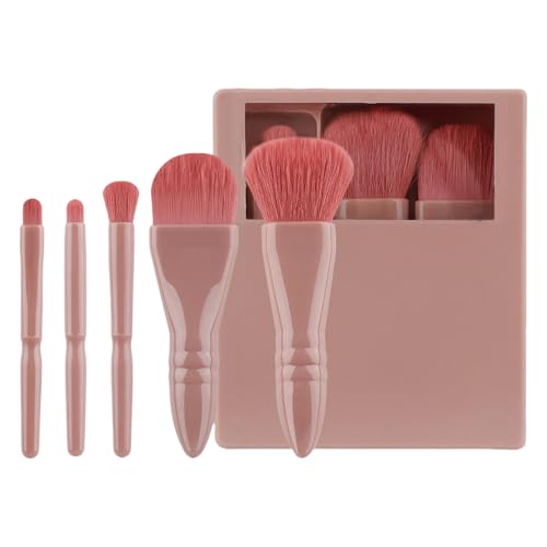 5 Stück/Set Kosmetikpinsel Vollgesichts-Make-up-Pinsel-Set Lidschatten-Pinsel Concealer-Pinsel Reise-Pinsel-Set mit Aufbewahrungsbox von HEEZOU