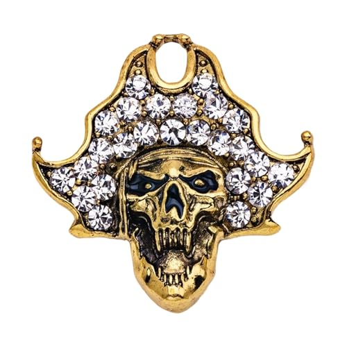 Gotische Schädelbrosche Für Frauen Legierung Schmuck Detaillierte Handwerkskunst Vielseitige Trage Secure Befestigung Einzigartige Geschenke Party Accessoire Brosche Brosche von HEEZOU