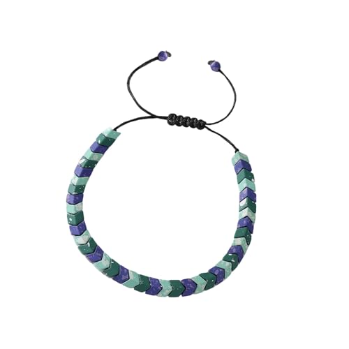 HEEZOU Einzigartige Einstellbare Perlenarmband Geometrische Form Detail Armband Kreative Geschenk Mode Accessoire Handgefertigter Schmuck von HEEZOU