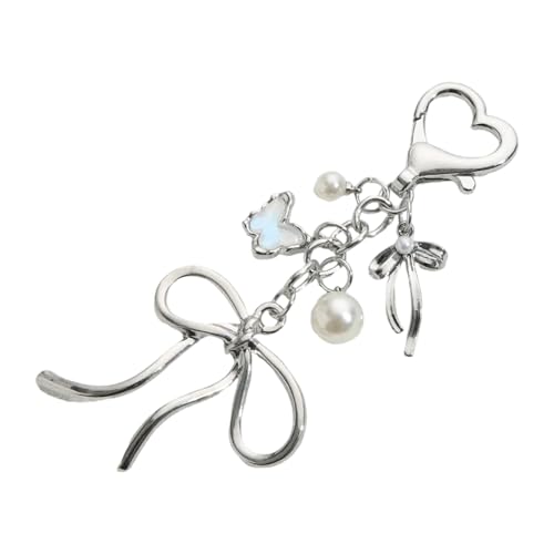 HEEZOU Trendy Form Geldbeutel Charme Mit Silbernen Perlen Und Perlen Modische Dekoration Für Handtaschen Rucksäcke Auto Innenausstattung Charme Accessoires von HEEZOU