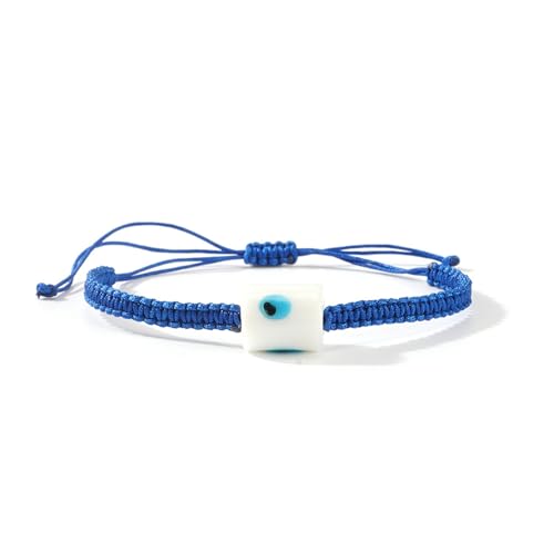 HEEZOU Trommelförmige Augenglasperlen Verstellbares Armband Baumwollkabel Handgefertigtes Schmuck Für Frauen Summers Einzigartig HEEZOU Trommelförmige Augenglasperlen Verstellbares Armband Baumwollkabel Handgefertigtes Schmuck Für Frauen Summers Einzigartig von HEEZOU