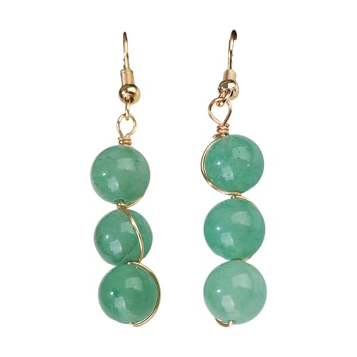 Handgefertigte Amethyst Drop Ohrringe Mit Goldenen Ketten Leichter Hangle Schmuck Für Frauen Für Büro & Partys Frauen Modestein Und Goldohrringe von HEEZOU