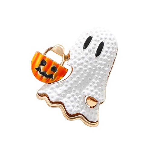 Humorvolle Spectters mit Kürbiskopf, Halloween-Schmuck für Party-Dekorationen und tägliche Outfits, Halloween-Geschenk-Anstecknadel von HEEZOU