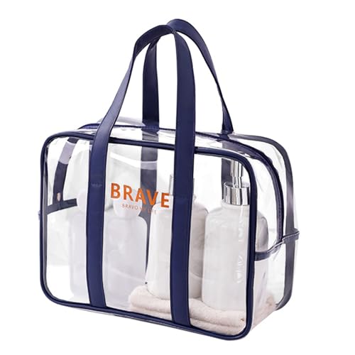 Kosmetischer Beutel Wasserresistentes Toilettenbeutel Reisen Make Up Beutel Fitness Schwimmbeutel Klarer Strandtasche Für Frauen Und Mädchen von HEEZOU