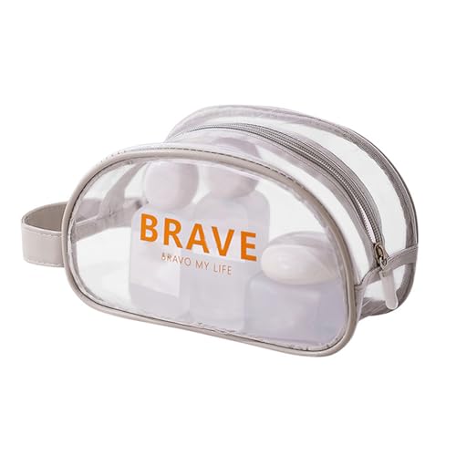 Kosmetischer Beutel Wasserresistentes Toilettenbeutel Reisen Make Up Beutel Fitness Schwimmbeutel Klarer Strandtasche Für Frauen Und Mädchen von HEEZOU