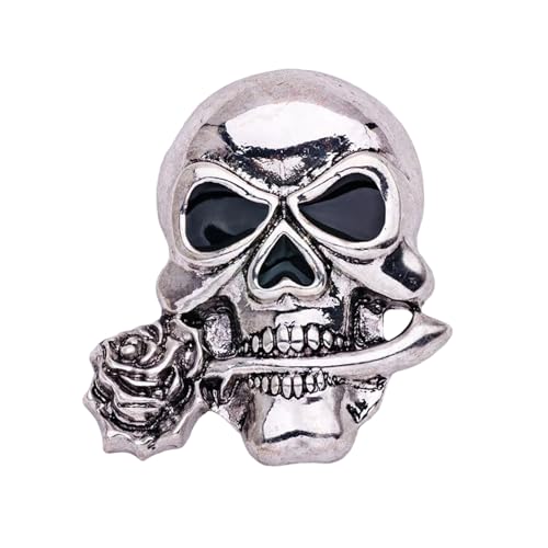 Rocker Styles Schädel Revers Pin Mit Robustem Verschluss Erhöht Anzüge Mäntel Und Denims Sieht Trendy Schädelbrosche Aus von HEEZOU