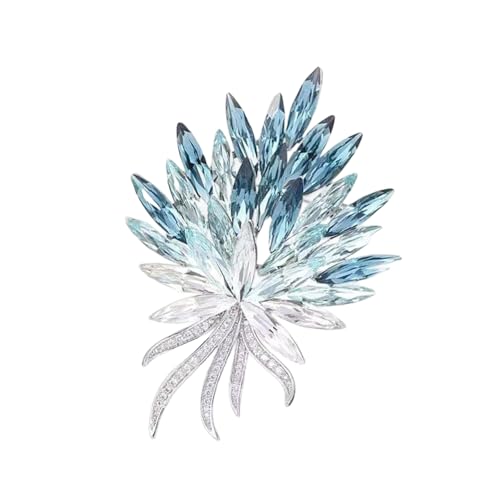 Sprudelkristall Butterfly Brosche Leichtgewichtige Legierungsanlagen Pin Mit Secure For Women's Daily & Party Schmuck Romantik Legierung von HEEZOU