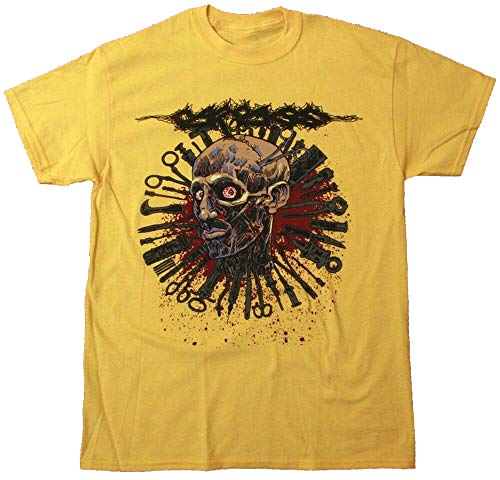 Carcass Head One Foot 2016 Tour Grindcore Death Metal New Yellow T-Shirt von HEFU