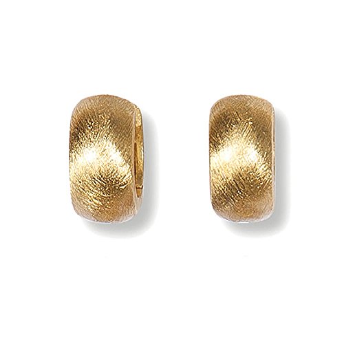 HEIDE HEINZENDORFF Creolen Lili Gold Satiniert, 8-12 x 15 mm von HEIDE HEINZENDORFF