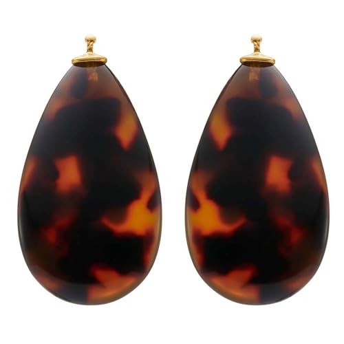 HEIDE HEINZENDORFF Einhängerpaar Acetattropfen E95, 20 x 30 mm, silber rhodiniert von HEIDE HEINZENDORFF