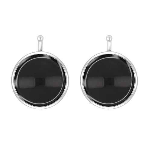 HEIDE HEINZENDORFF Einhängerpaar Cabochon, Onyx, 13 mm, vergoldet von HEIDE HEINZENDORFF