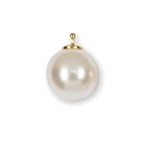 HEIDE HEINZENDORFF Einhängerpaar Perlkugel Weiss Medium, Gold von HEIDE HEINZENDORFF