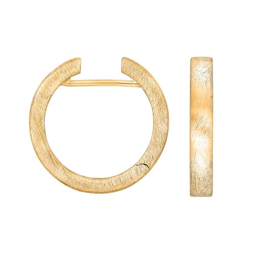 HEIDE HEINZENDORFF System Creolen Bea, Gold satiniert, (BxH) 3,5 x 22 mm von HEIDE HEINZENDORFF