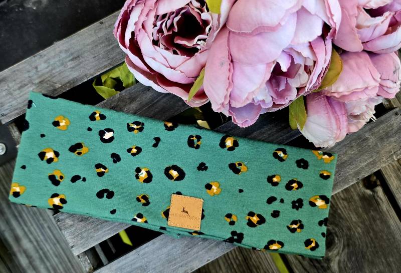 Outdoor Bergstirnband Bergstoff Headband Stirnbandl Stirnband Damenstirnband Bergmotiv Gipfel Stoff Sportband Multifunktionsband Leostoff von HEIMATGFAI