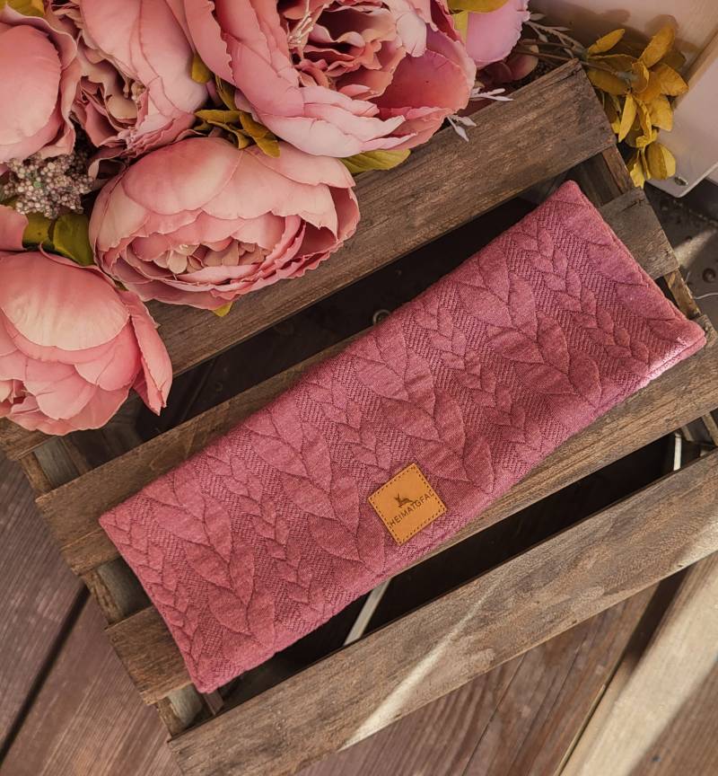 Stirnband Beere Unifarben Haarband Haarreif Outdoorband Knotenstirnband Zopfmuster Bergstirnband Outdoor Berge Strickstoff Warm von HEIMATGFAI