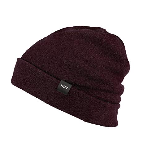 HEIMPLANET Original | Notus Beanie - Mütze aus 100% Lammwolle | Atmungsaktiv und warm | Unterstützt 1% for The Planet (Burgundy) von HEIMPLANET