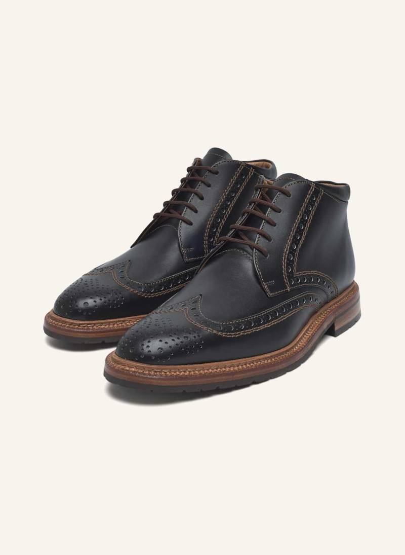 Heinrich Dinkelacker Boots Luzern Full-Brogue Sc schwarz von HEINRICH DINKELACKER