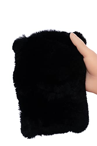 Echt pelz Stirnband Damen Weather Rex Kaninchen fell Halsschlaufenwärmer Flauschige von HEIZZI