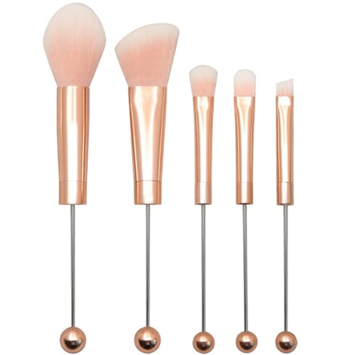 Make -up -Pinsel -Set für Frauen Perlen Roségold DIY FAUX FILER MAKE -UP -Pinsel für Lidschatten Concealer Eye Brow Foundation Contour von HEKARBAMILL