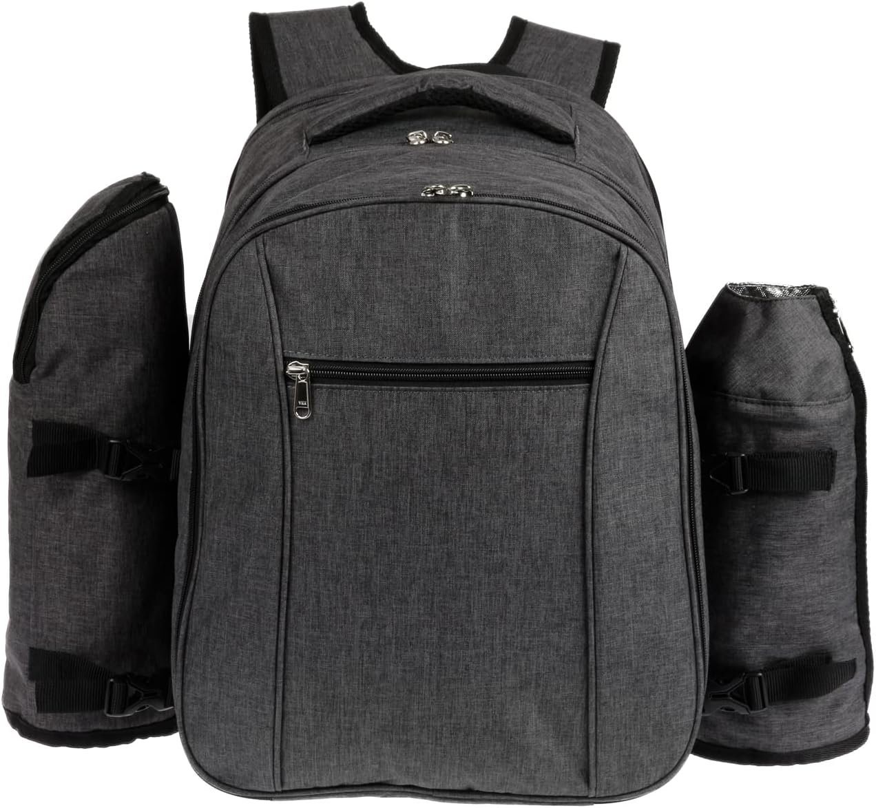 HEKERS Picknickrucksack Premium Picknickrucksack mit isoliertem Kühlfach und Flaschenhaltern HEKERS Picknickrucksack Premium Picknickrucksack mit isoliertem Kühlfach und Flaschenhaltern von HEKERS