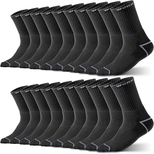 HELDENWERK 10 Paar Arbeitssocken Herren Premium | Verstärkte Arbeitsstrümpfe aus atmungsaktiver Baumwolle | Robuste Work Socks mit Komfortbund von HELDENWERK