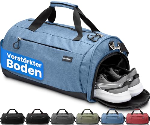 Heldenwerk Sporttasche & Reisetasche für Damen und Herren groß I Trainingstasche mit Schuhfach und Nassfach I ideal als Reisetasche, Gym Bag, Fitness Tasche, Trainings Tasche, Sport Bag von HELDENWERK