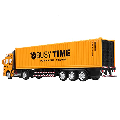 1:48 Legierung Container LKW Modell Spielzeug Hochsimulation Auto Spielzeug Fahrzeug (Container-LKW) von HELEVIA