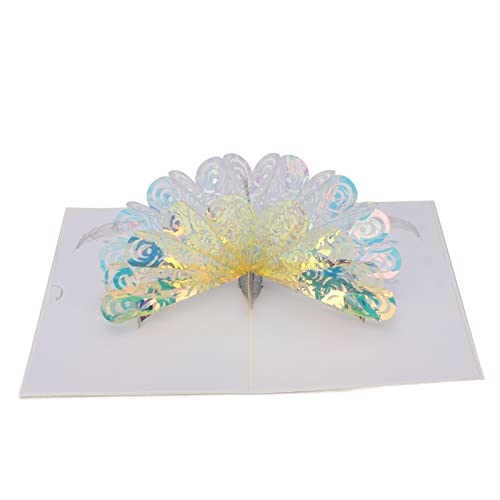 3D-Pfau-Grußkarten, Handgefertigte Papiergravur, Beschreibbare 3D-Geburtstagskarten mit Umschlag 3D-Pfau-Grußkarten, Handgefertigte Papiergravur, Beschreibbare 3D-Geburtstagskarten mit Umschlag von HELEVIA