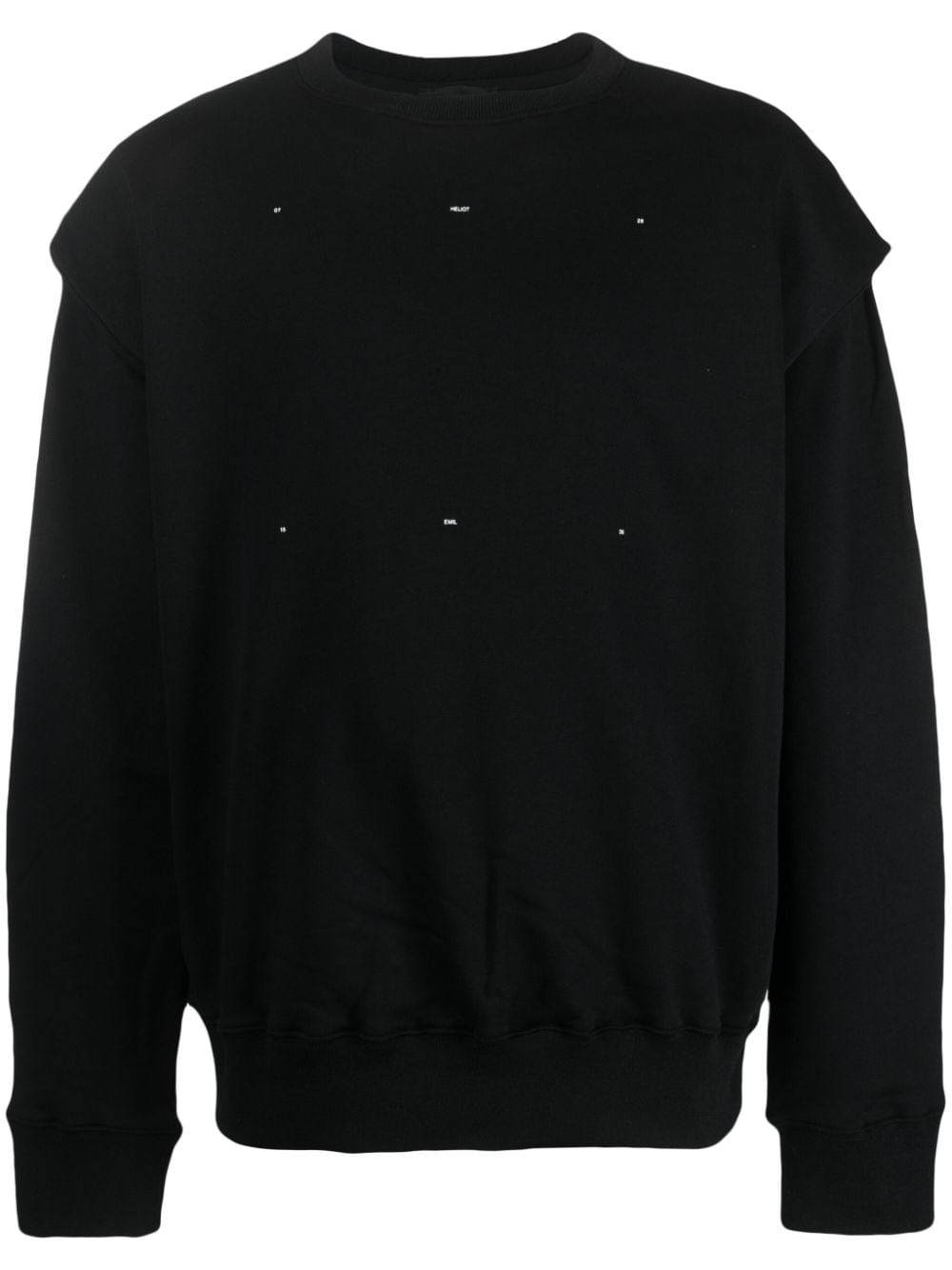 HELIOT EMIL Sweatshirt mit Logo - Schwarz von HELIOT EMIL