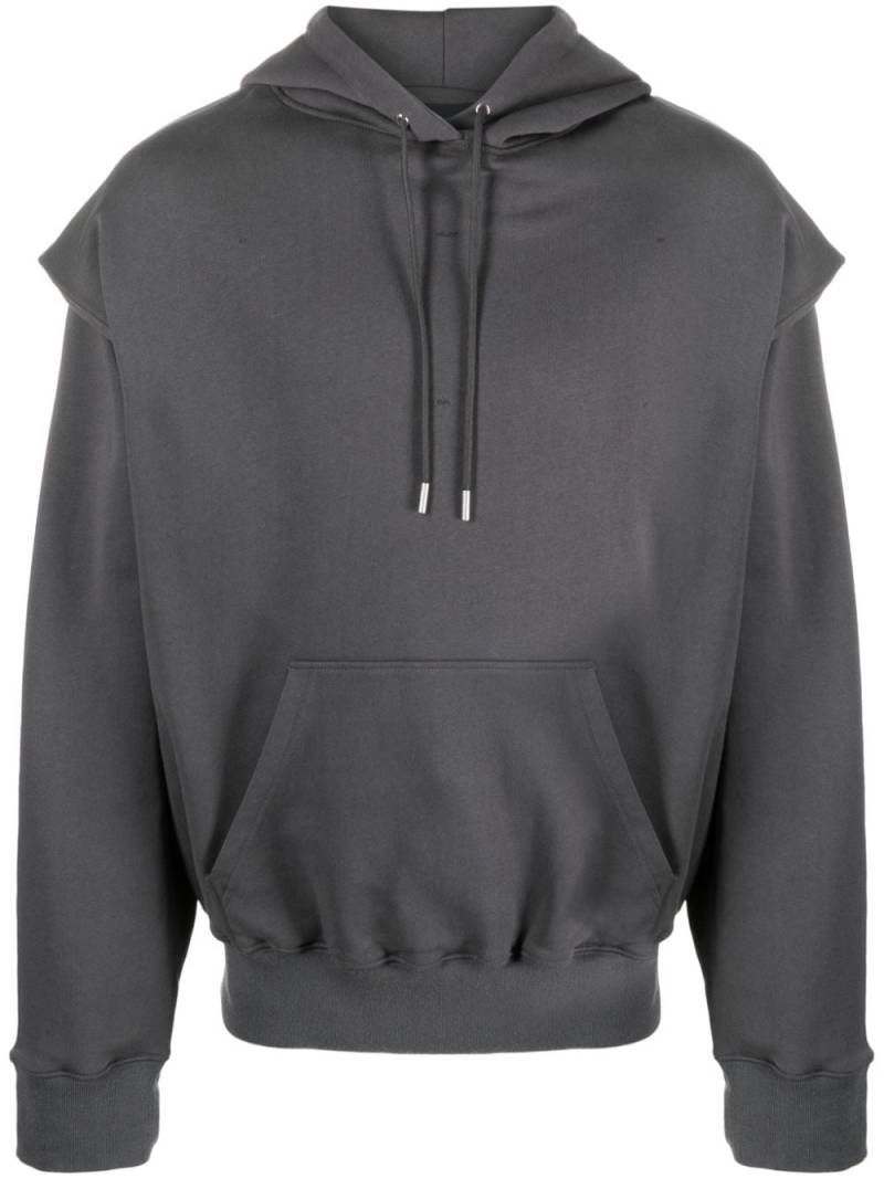 HELIOT EMIL Outline Hoodie mit Logo-Print - Grau von HELIOT EMIL