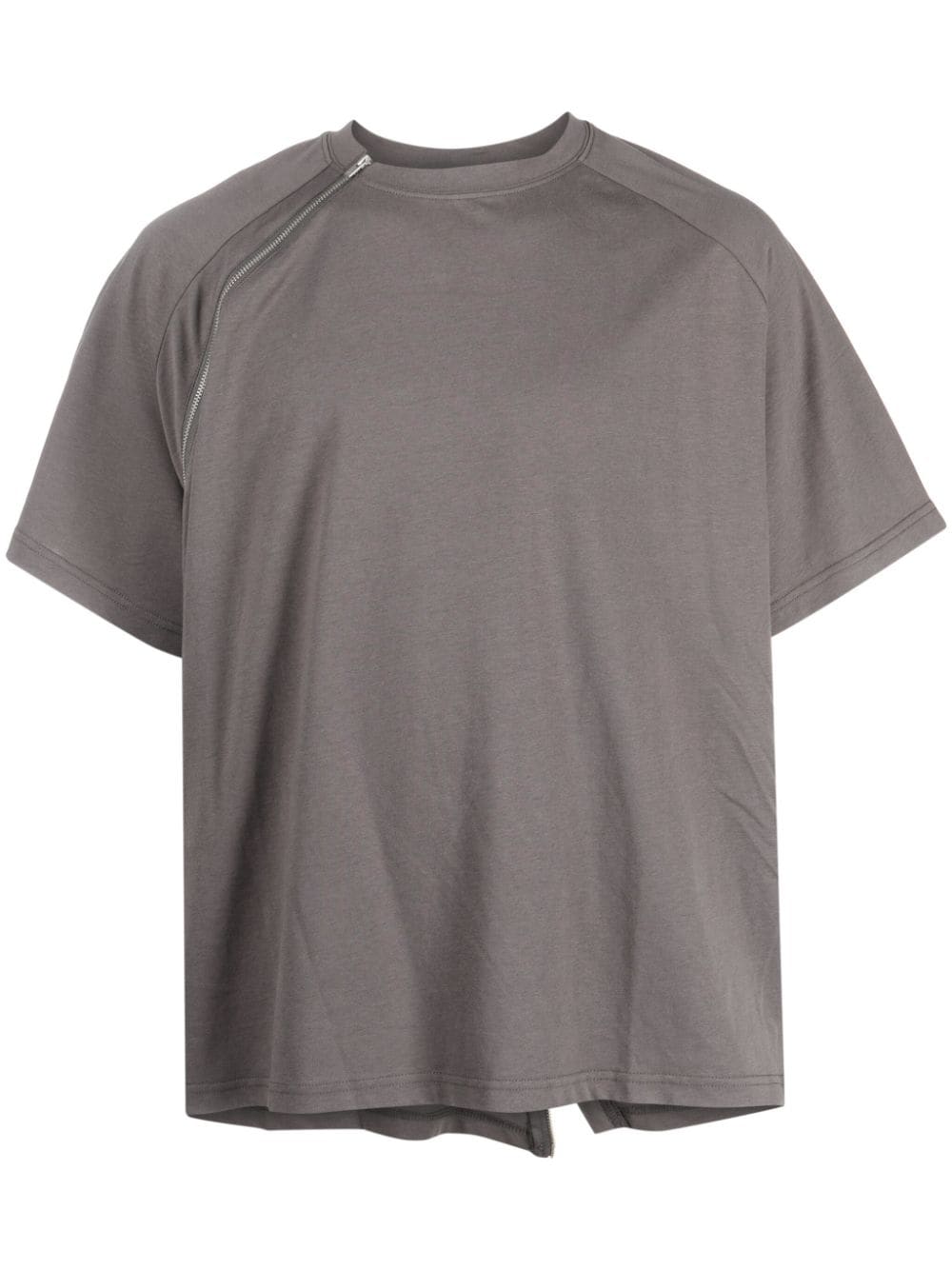 HELIOT EMIL T-Shirt mit Reißverschlussdetail - Grau von HELIOT EMIL