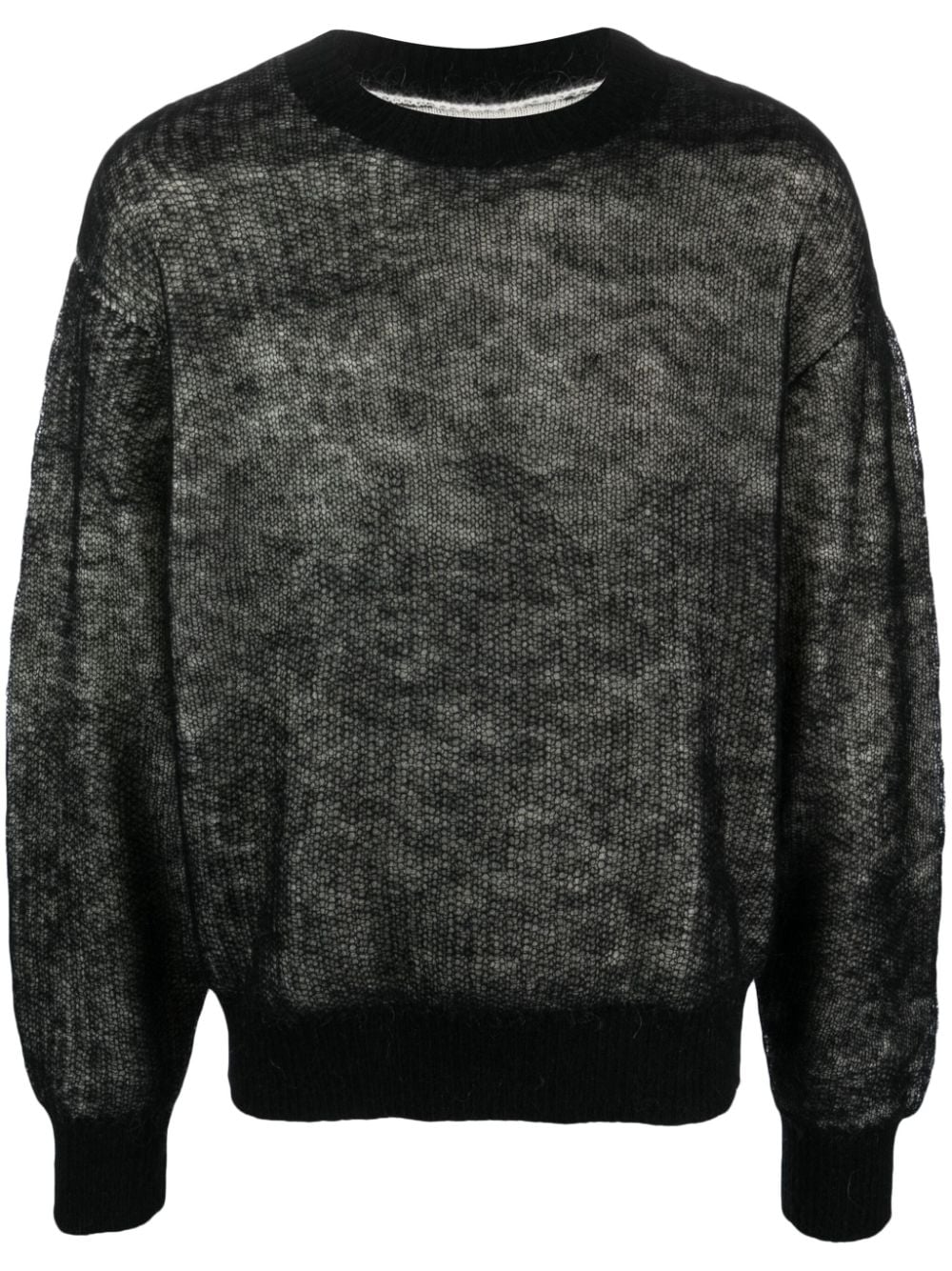 HELIOT EMIL Melierter Pullover mit Rundhalsausschnitt - Schwarz von HELIOT EMIL