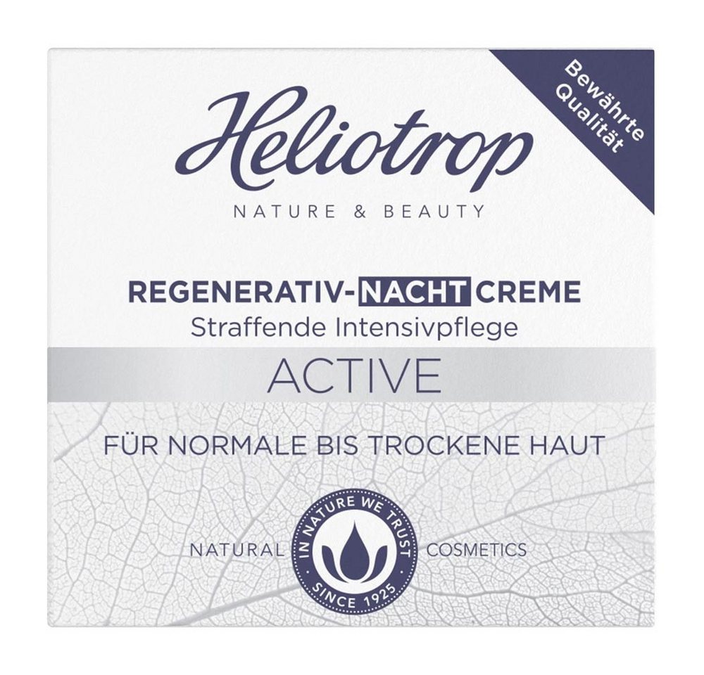 HELIOTROP Nachtcreme Active - Regenerativ-Nachtcreme 50ml HELIOTROP Nachtcreme Active - Regenerativ-Nachtcreme 50ml von HELIOTROP