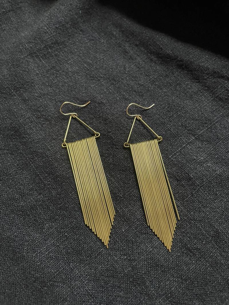 Fransen Chevron Ohrringe Fransen Chevron Ohrringe von HELLBENTbyBN