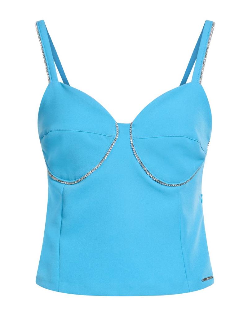 HELLEN BATTERR Top Damen Azurblau von HELLEN BATTERR