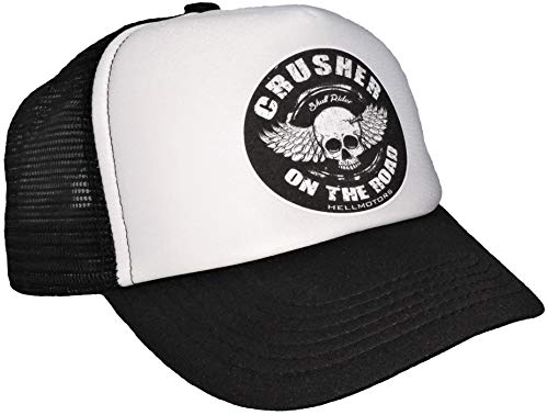 HELLMOTORS Crusher on The Road Trucker Cap Oldschool Biker V8 Hotrod von HELLMOTORS