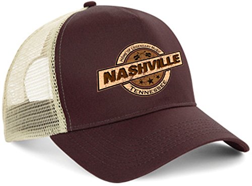 HELLMOTORS Nashville Trucker Cap Hot Rod Biker Kappe Oldschool V8 von HELLMOTORS