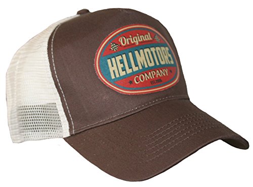 HELLMOTORS Original Trucker Cap V8 Oldschool Hot Rod Biker Basecap Snapback Kappe von HELLMOTORS