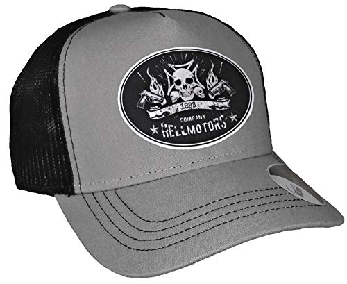 HELLMOTORS Skull Weapon 1832 Canvas Biker Trucker Mesh Cap Baseball V8 Kappe Unisex von HELLMOTORS