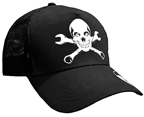 HELLMOTORS Speedman Trucker Cap schwarz Biker Basecap Oldschool von HELLMOTORS