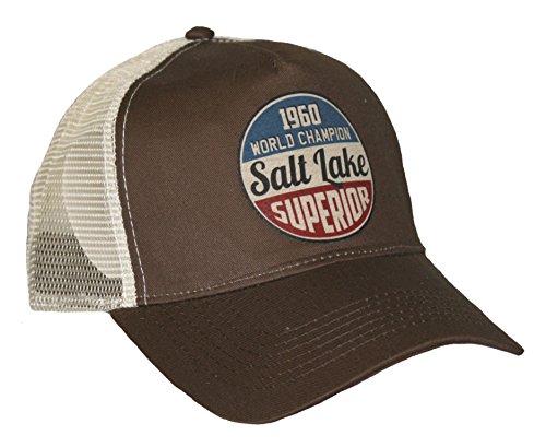 HELLMOTORS Salt Lake Race Trucker Mesh Cap Chocolate Old School Hot Rod Vintage Retro von HELLMOTORS